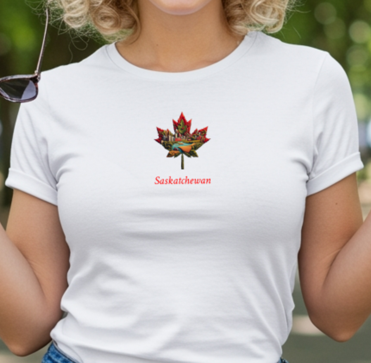 Patchwork landscape maple T-SK12