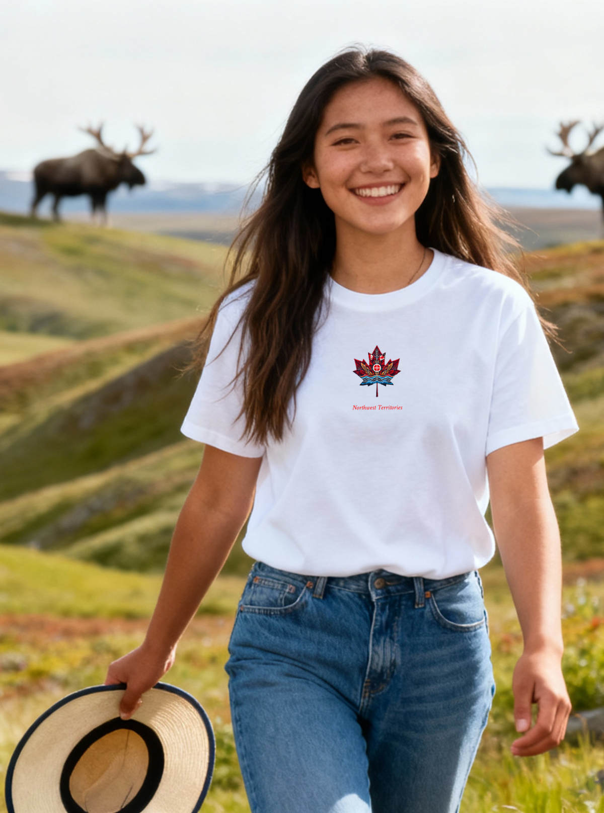 Dene inspired maple T-NWT17