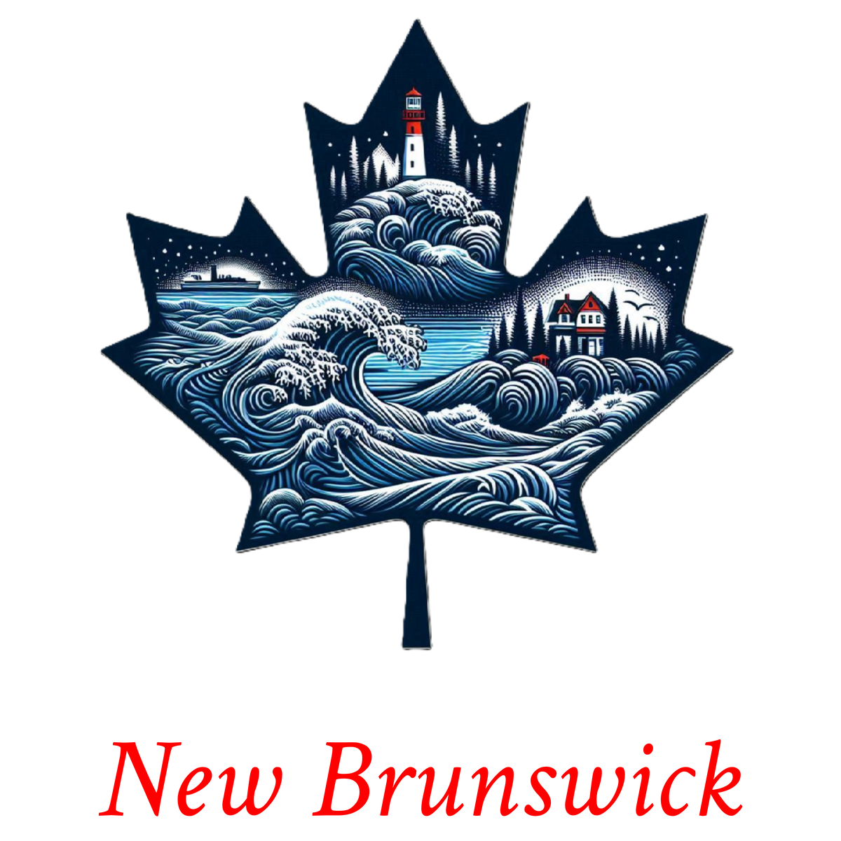 Coastal lighthouse maple T-NB16