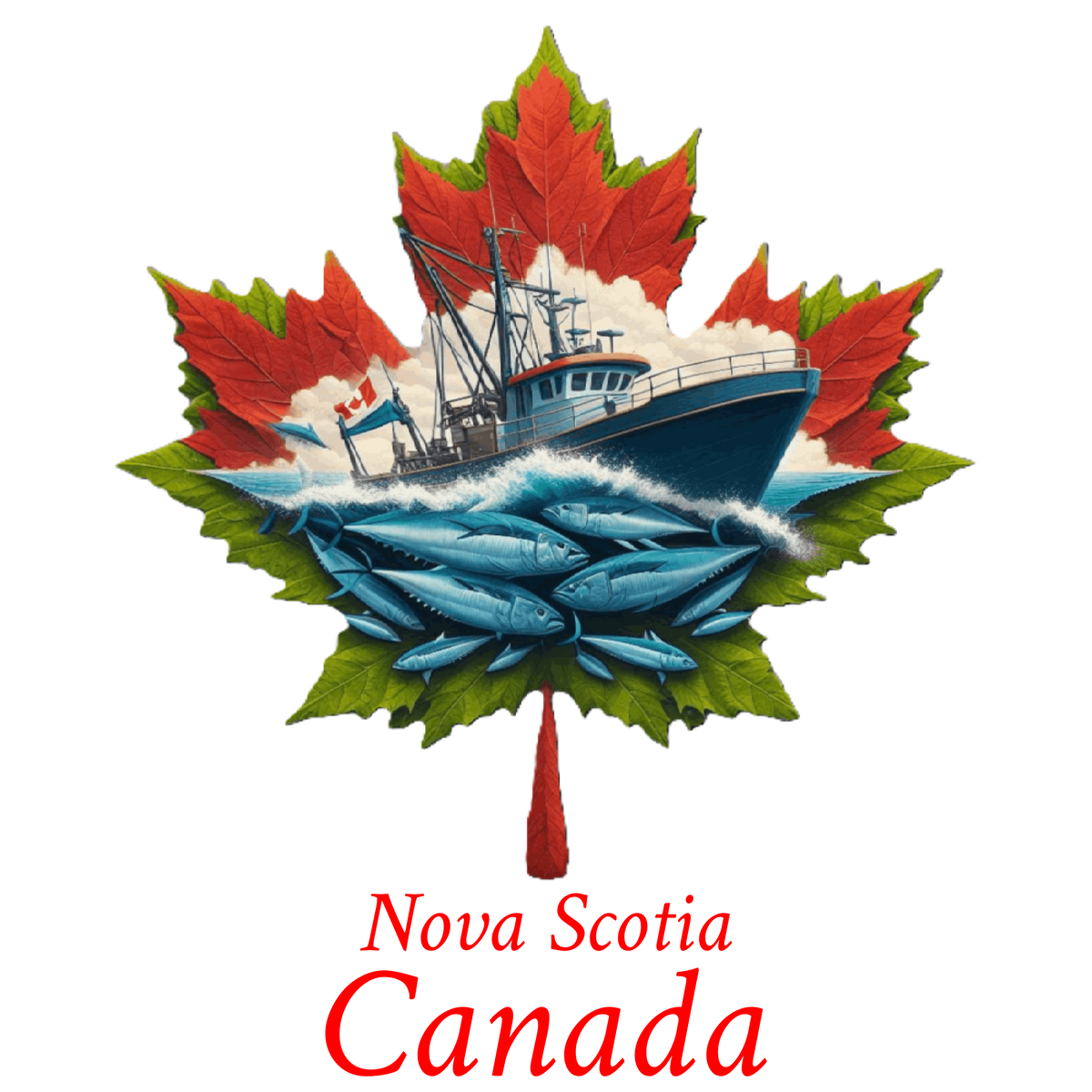 Commercial fishing maple T -NS5