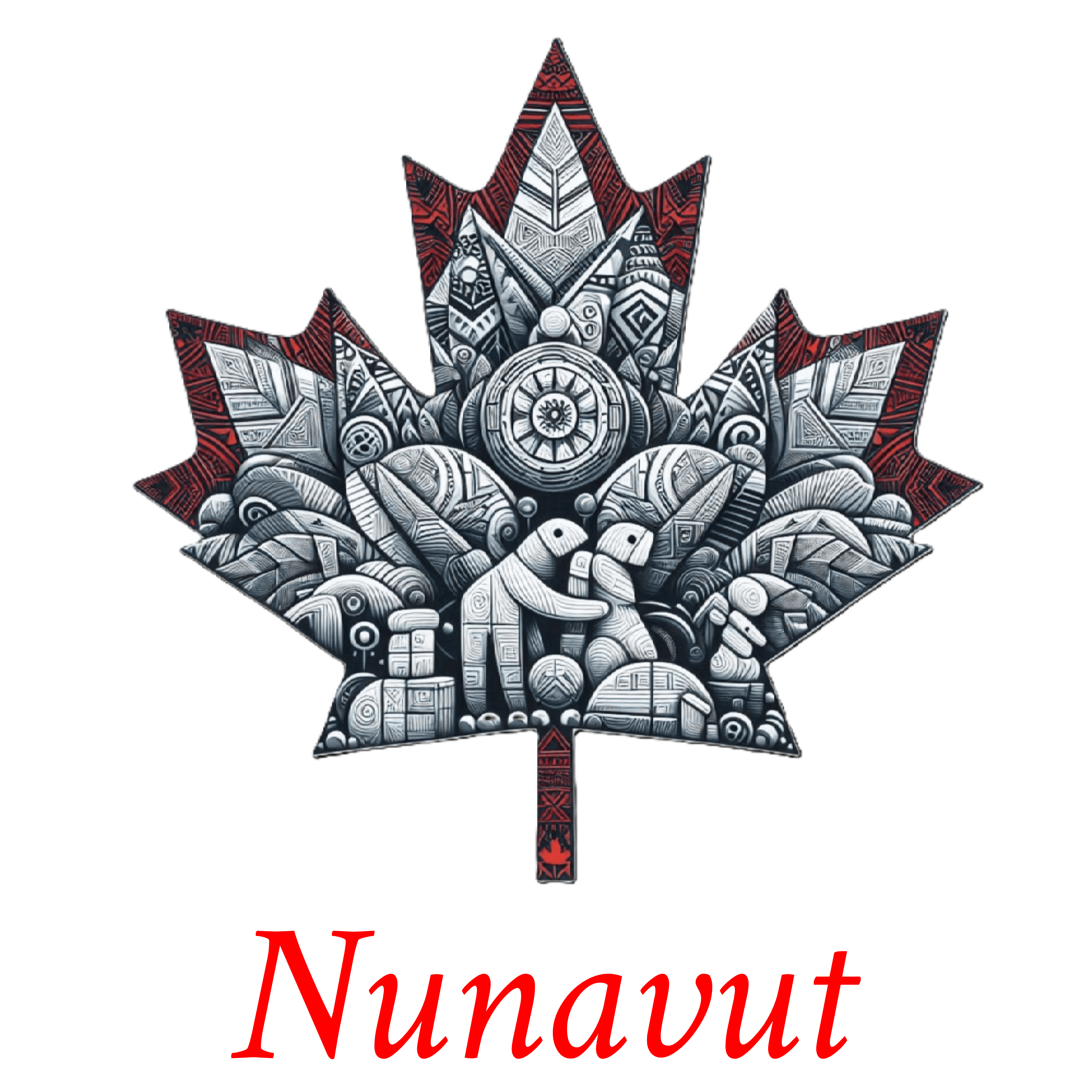 Nunavut inspired maple T-NU2