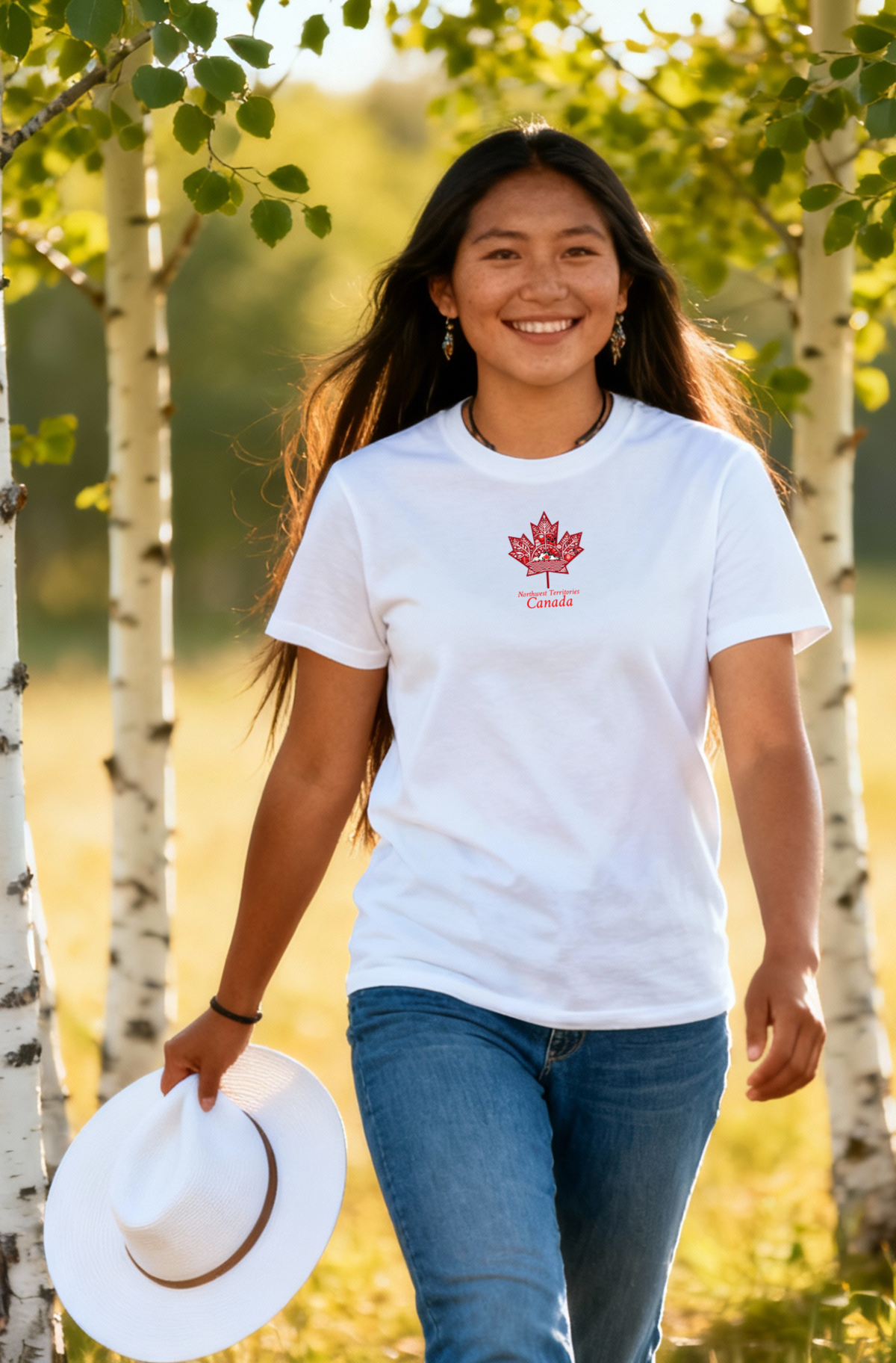 First Nations inspired maple T-NWT4