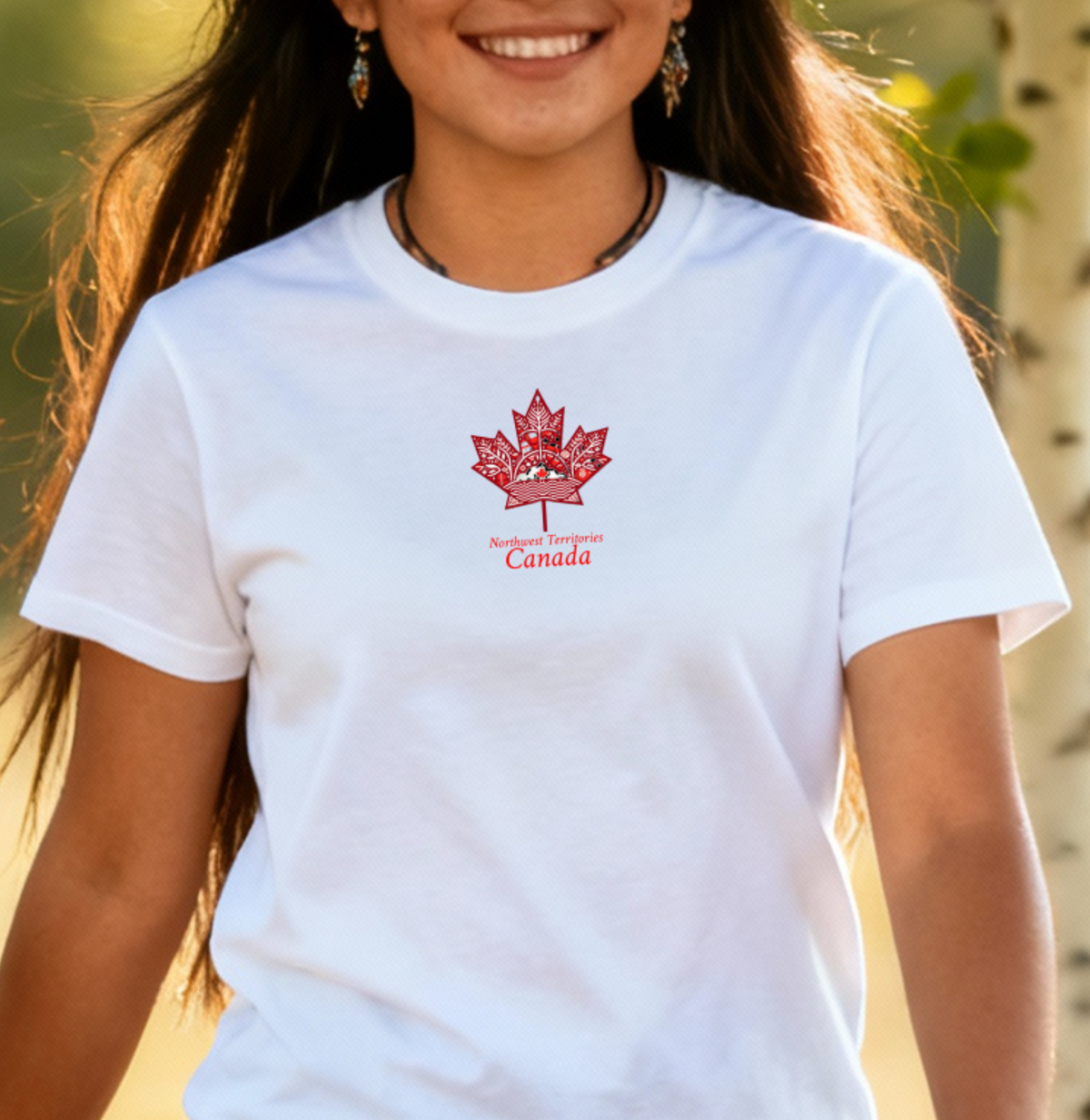 First Nations inspired maple T-NWT4