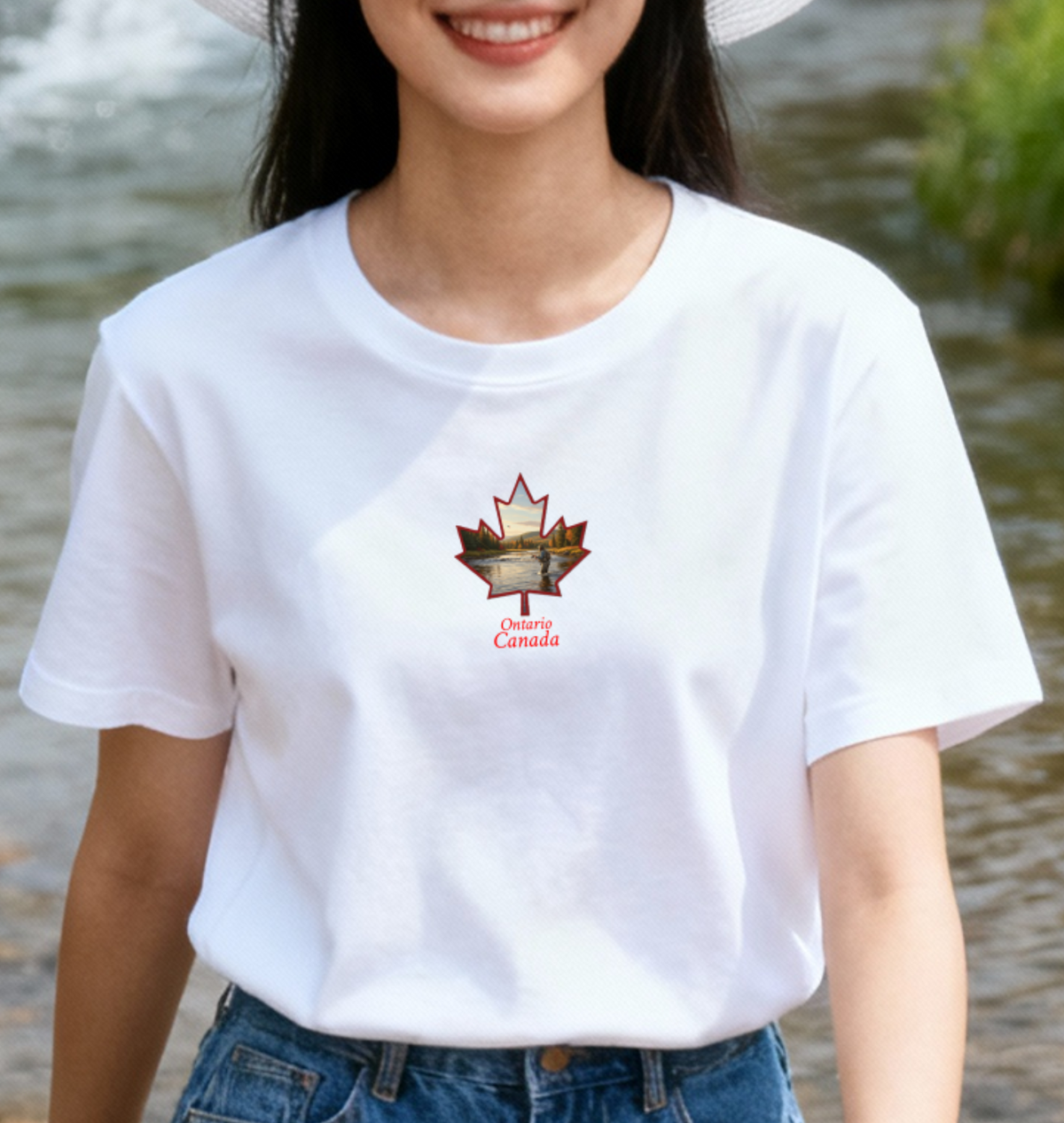 Fly fishing maple T-ONT5
