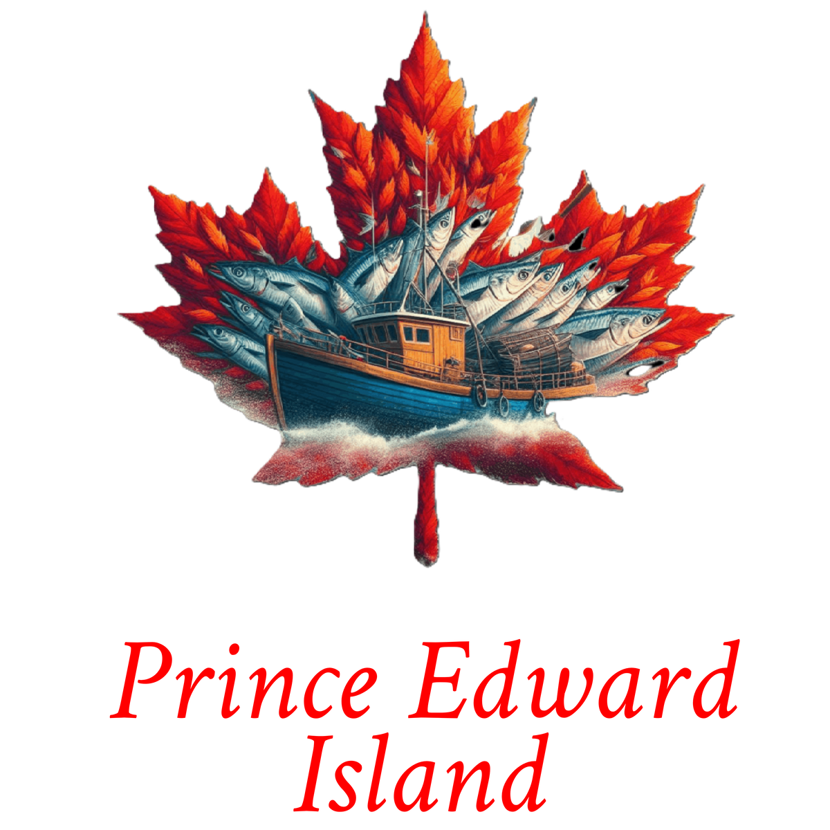 Fishing heritage maple T-PEI8