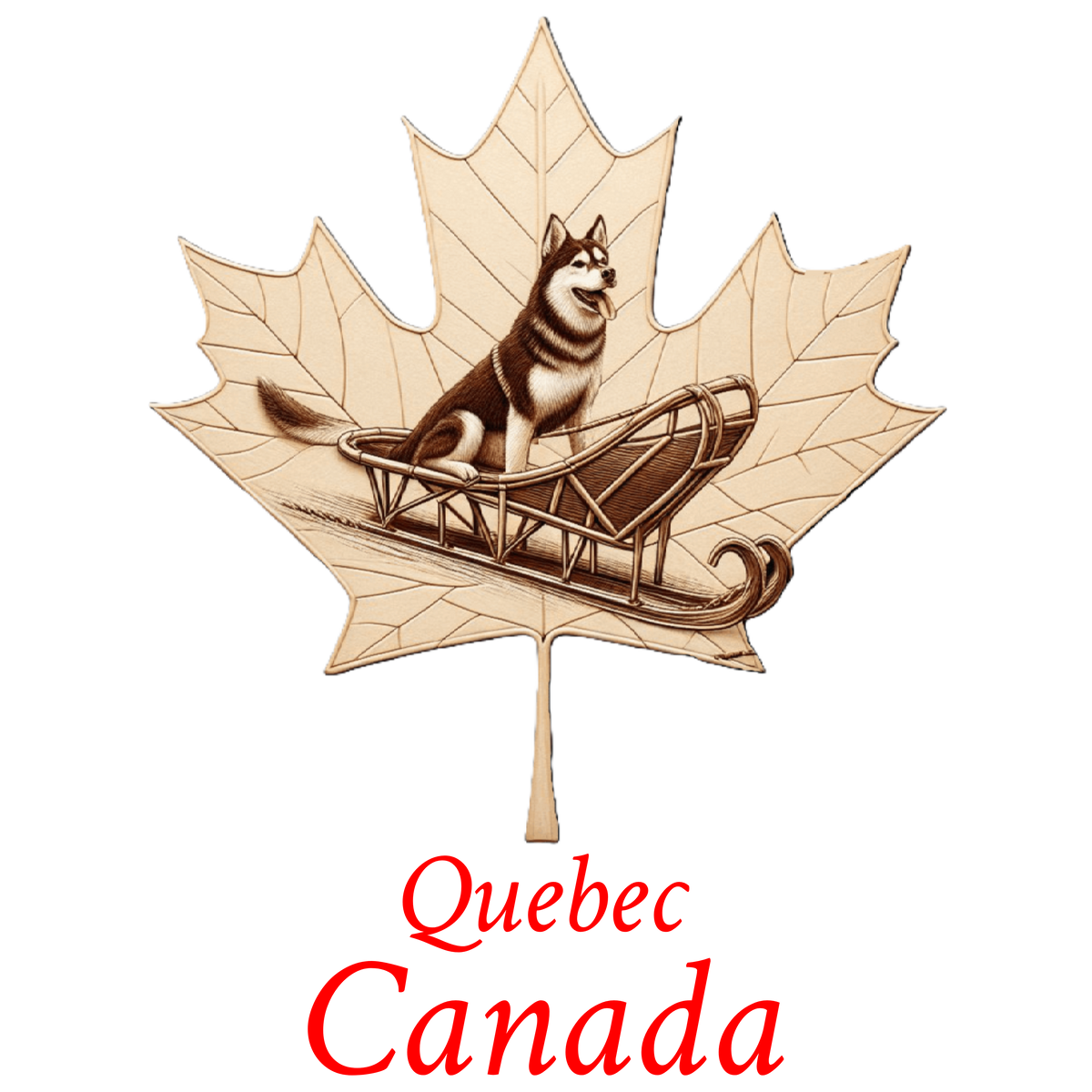 dog sled maple T-QC4
