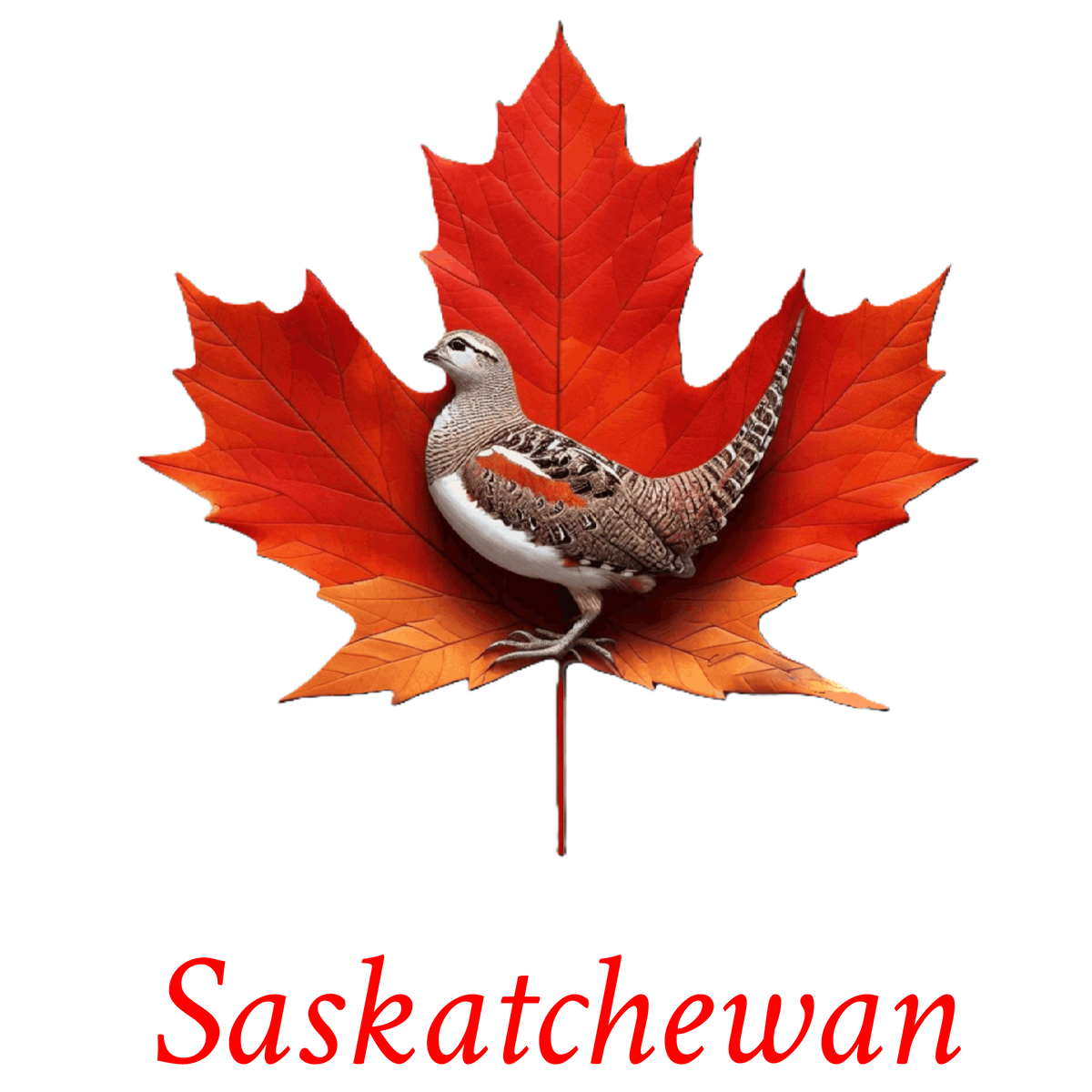 Sharp-Tailed Grouse maple T-SK4