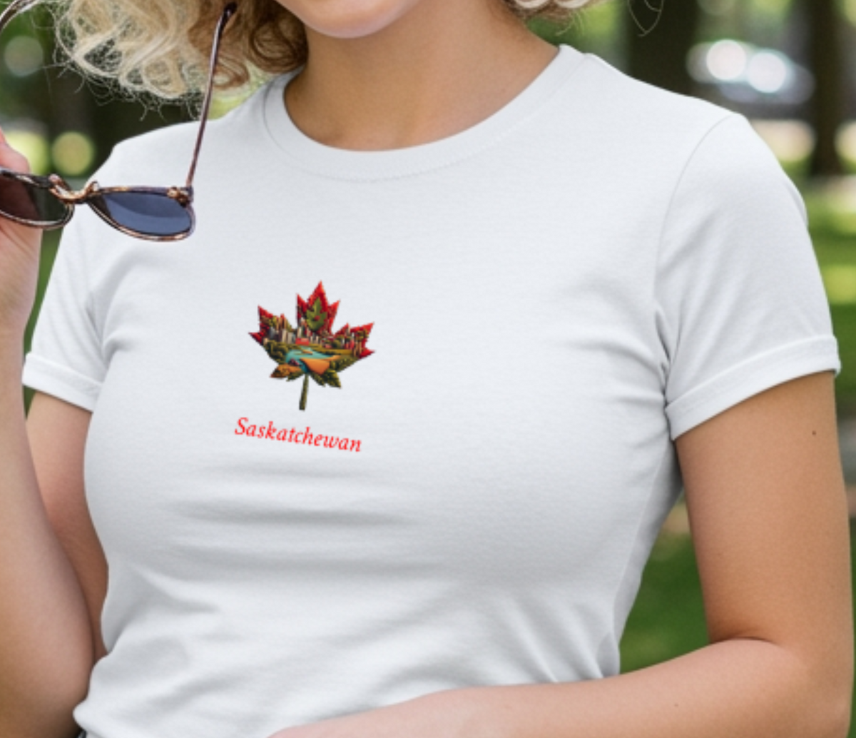 Patchwork landscape maple T-SK12