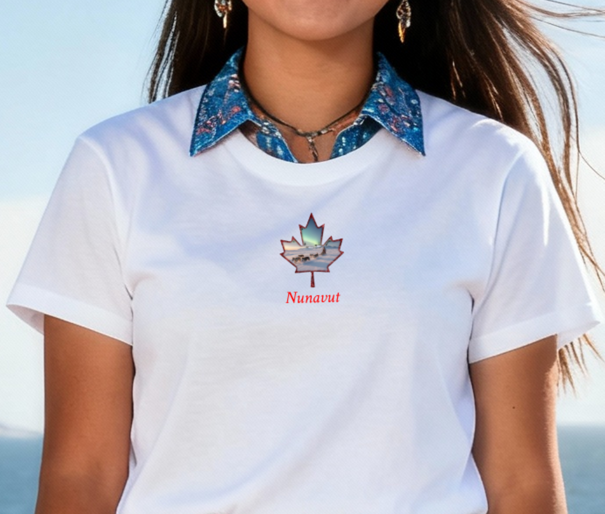 Arctic dog sled maple T-NU18