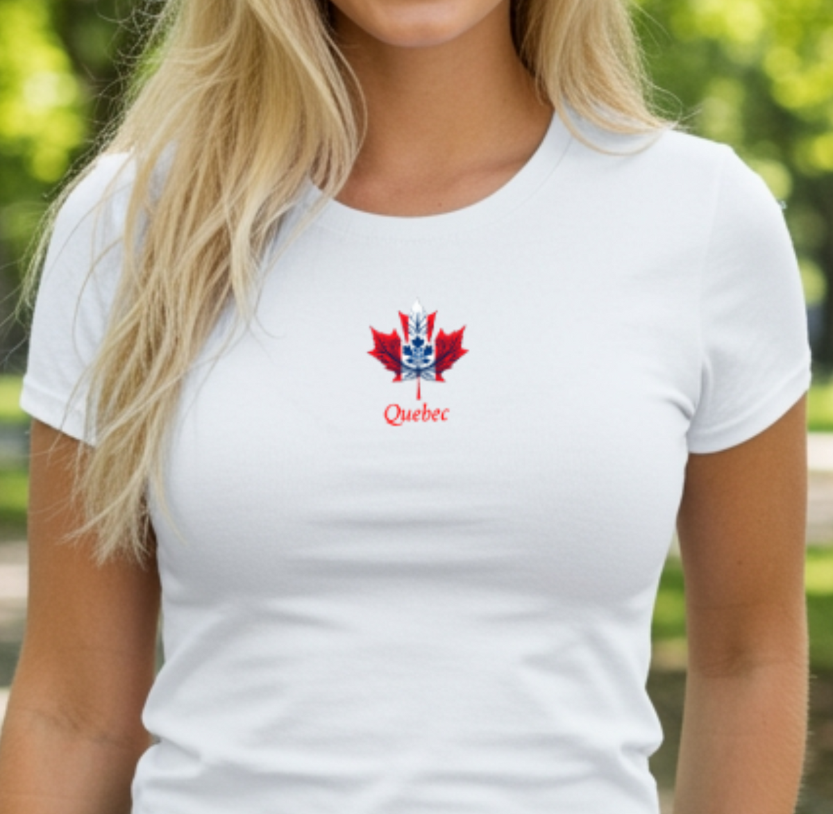 Quebec flag maple T-QC-6