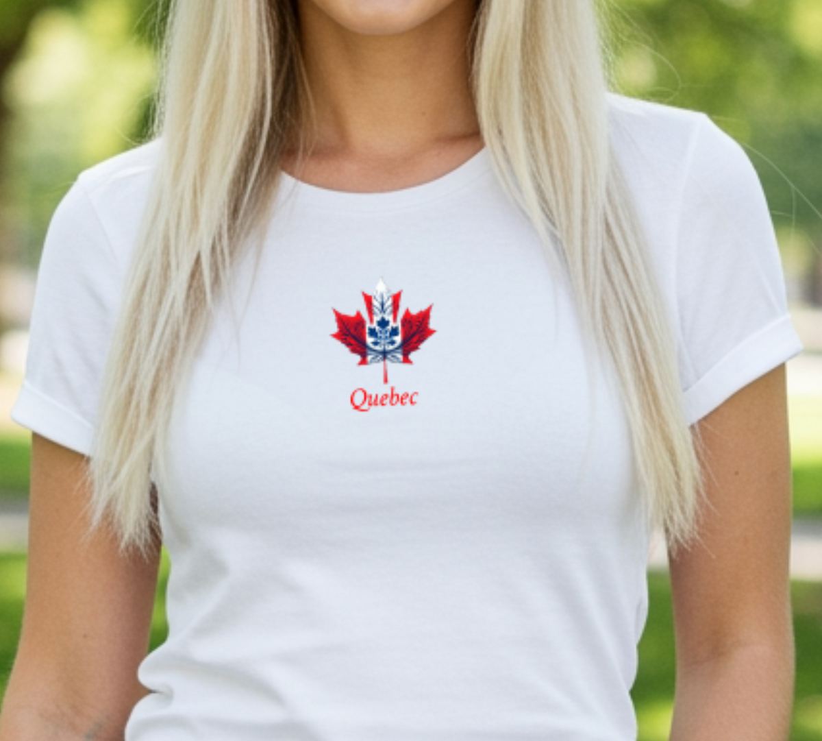 Quebec flag maple T-QC-6