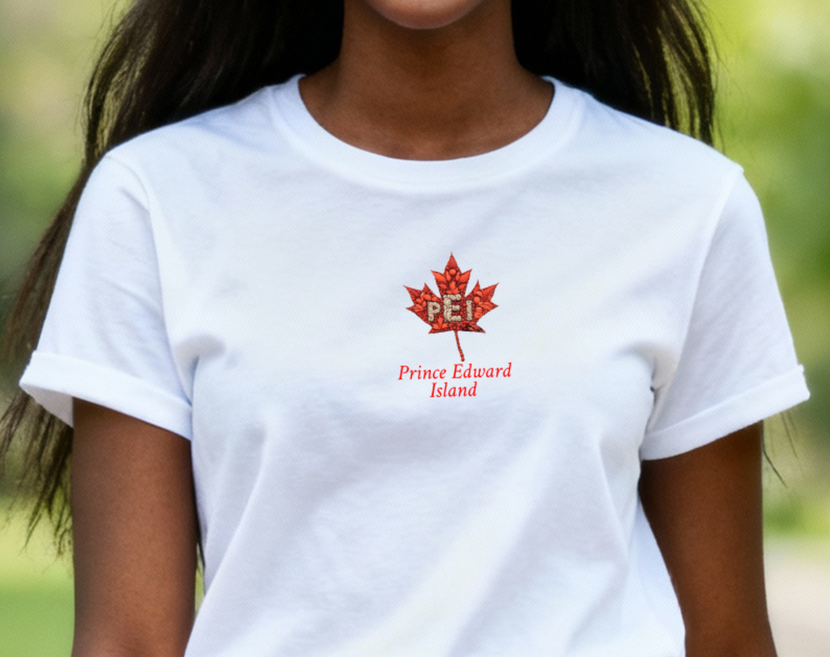 Kurzarm T-Shirt Kanadisches Ahornblatt PEI7