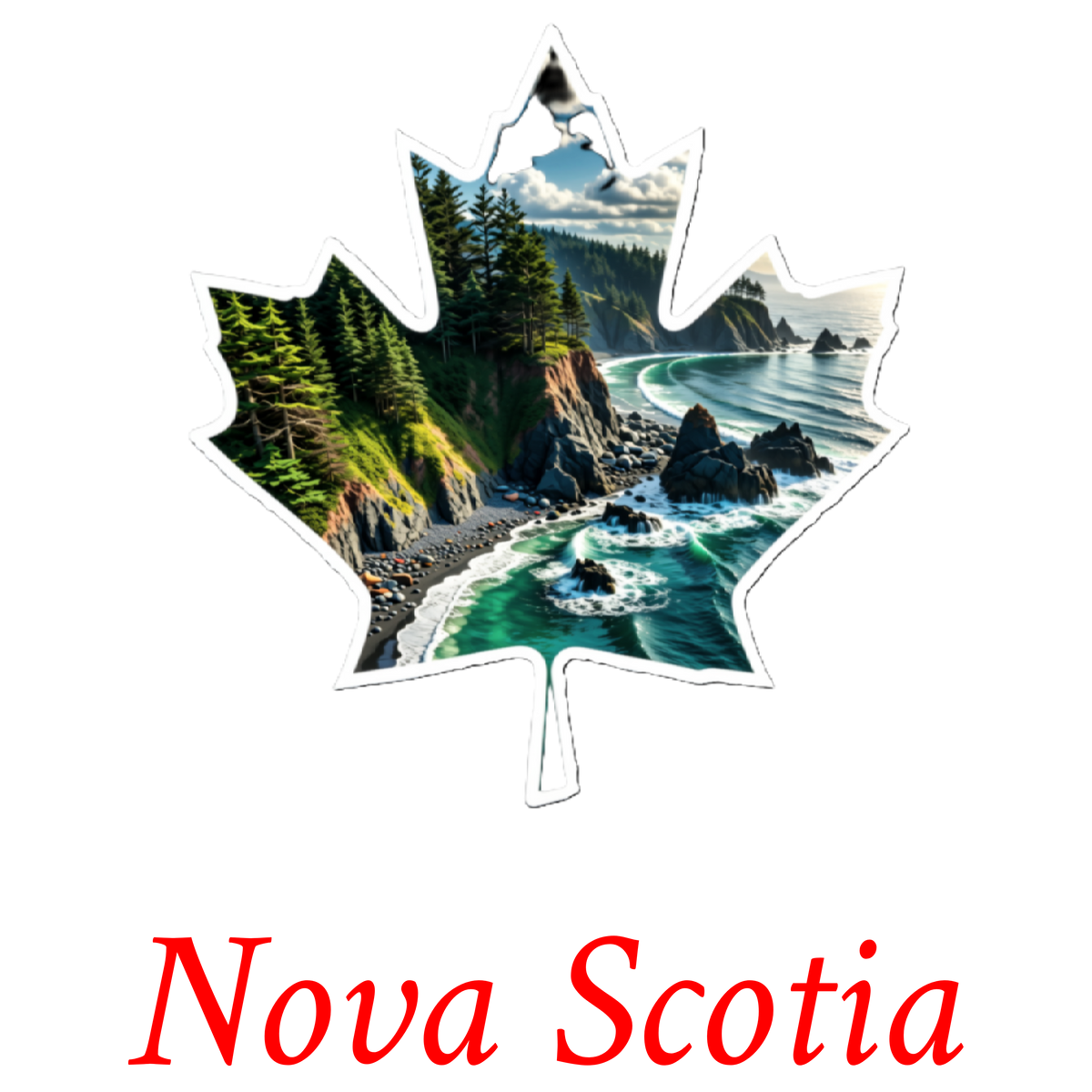 Rocky beaches maple T-NS20