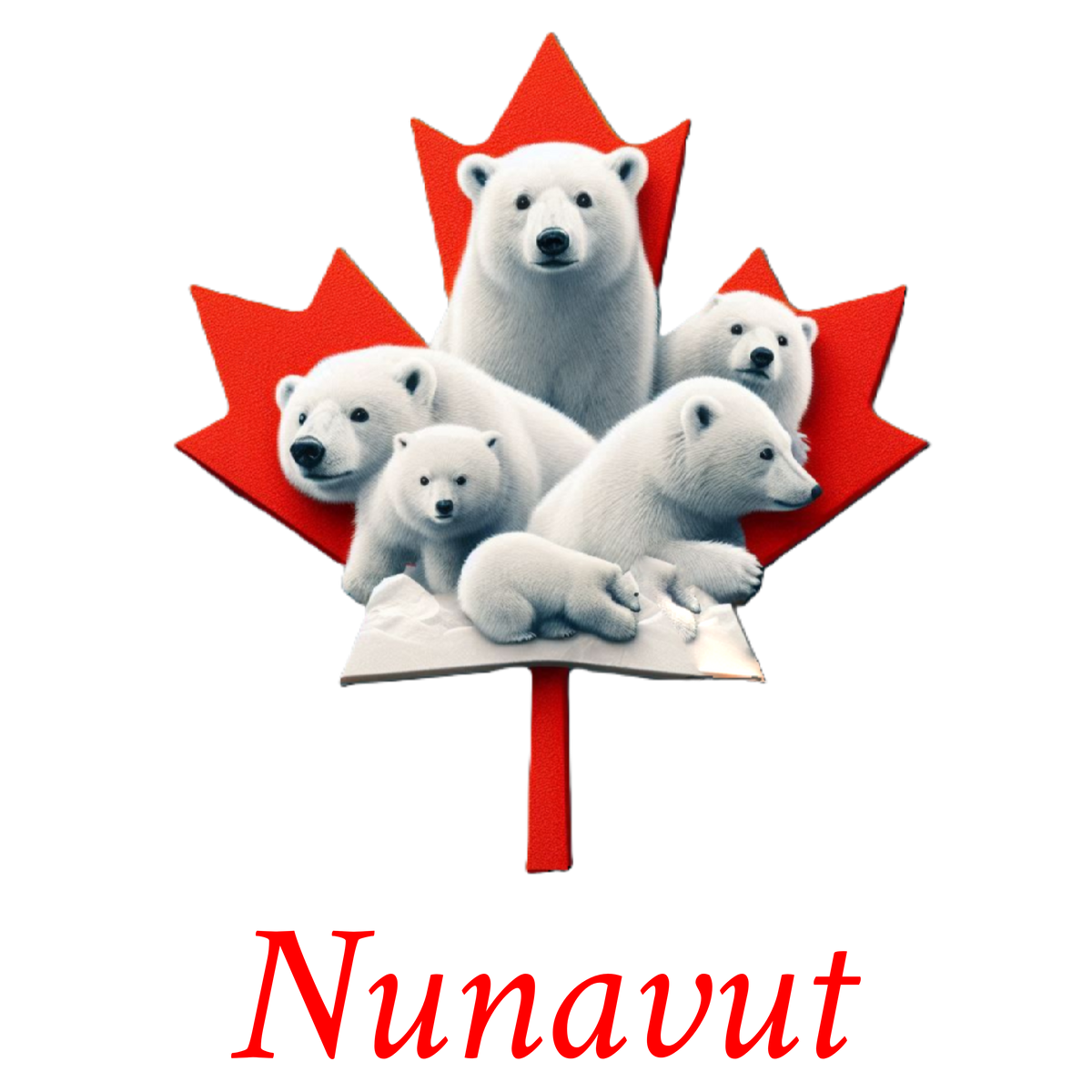 Arctic bear family maple T-NU14