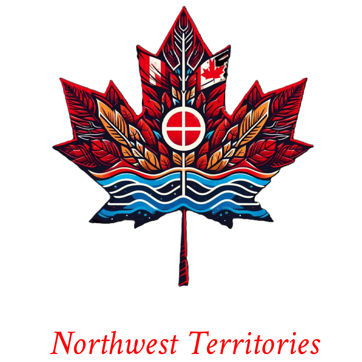 Dene inspired maple T-NWT17