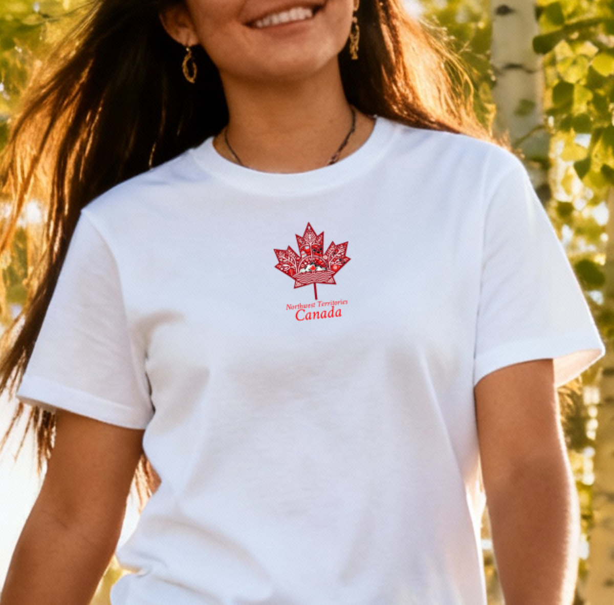 First Nations inspired maple T-NWT4