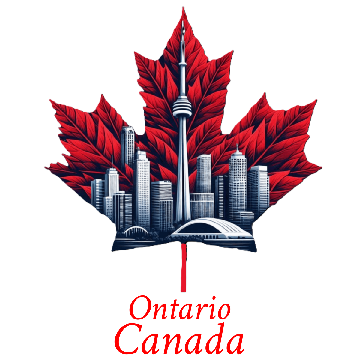 Toronto skyline maple T-ONT3