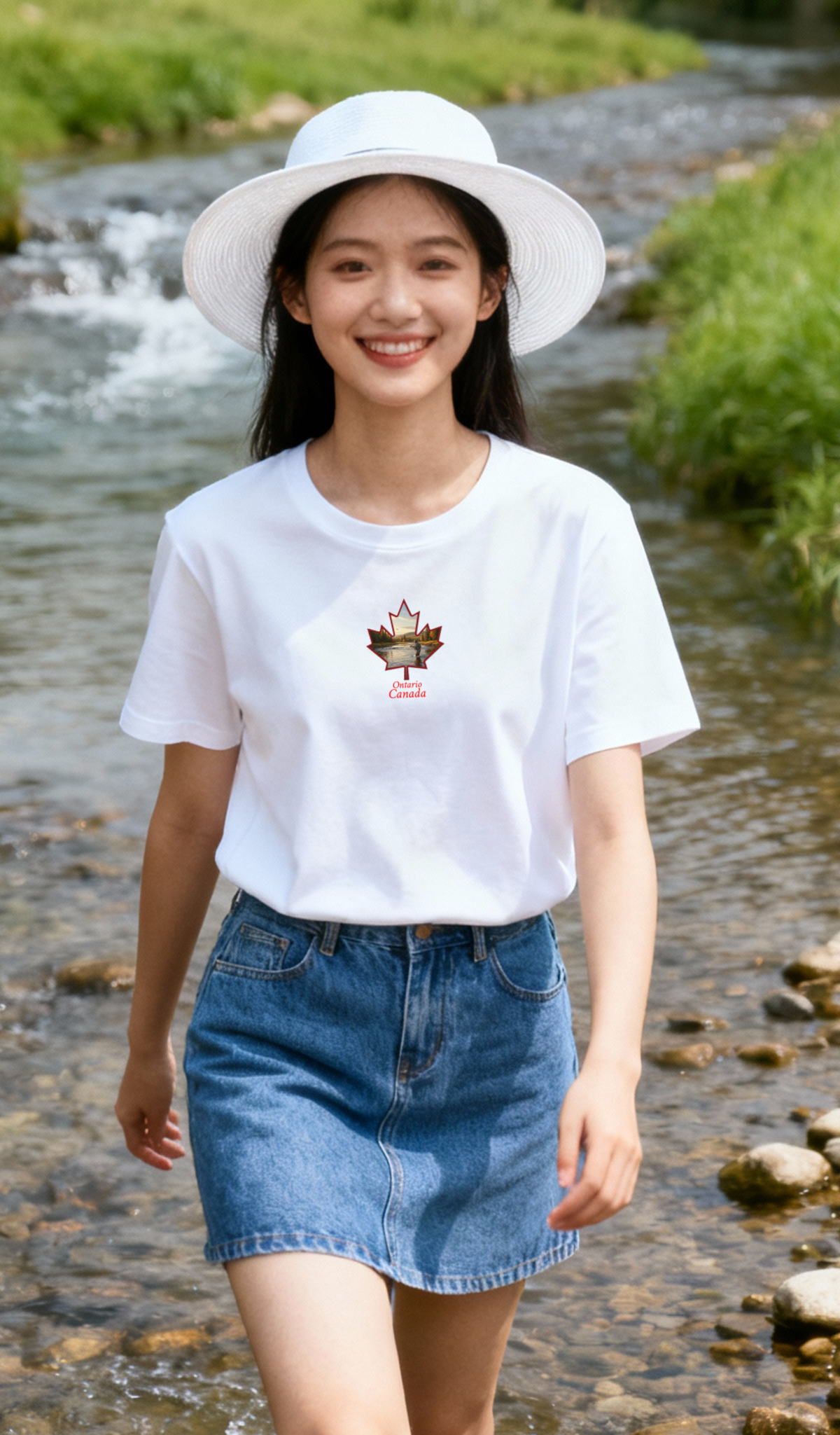 Fly fishing maple T-ONT5