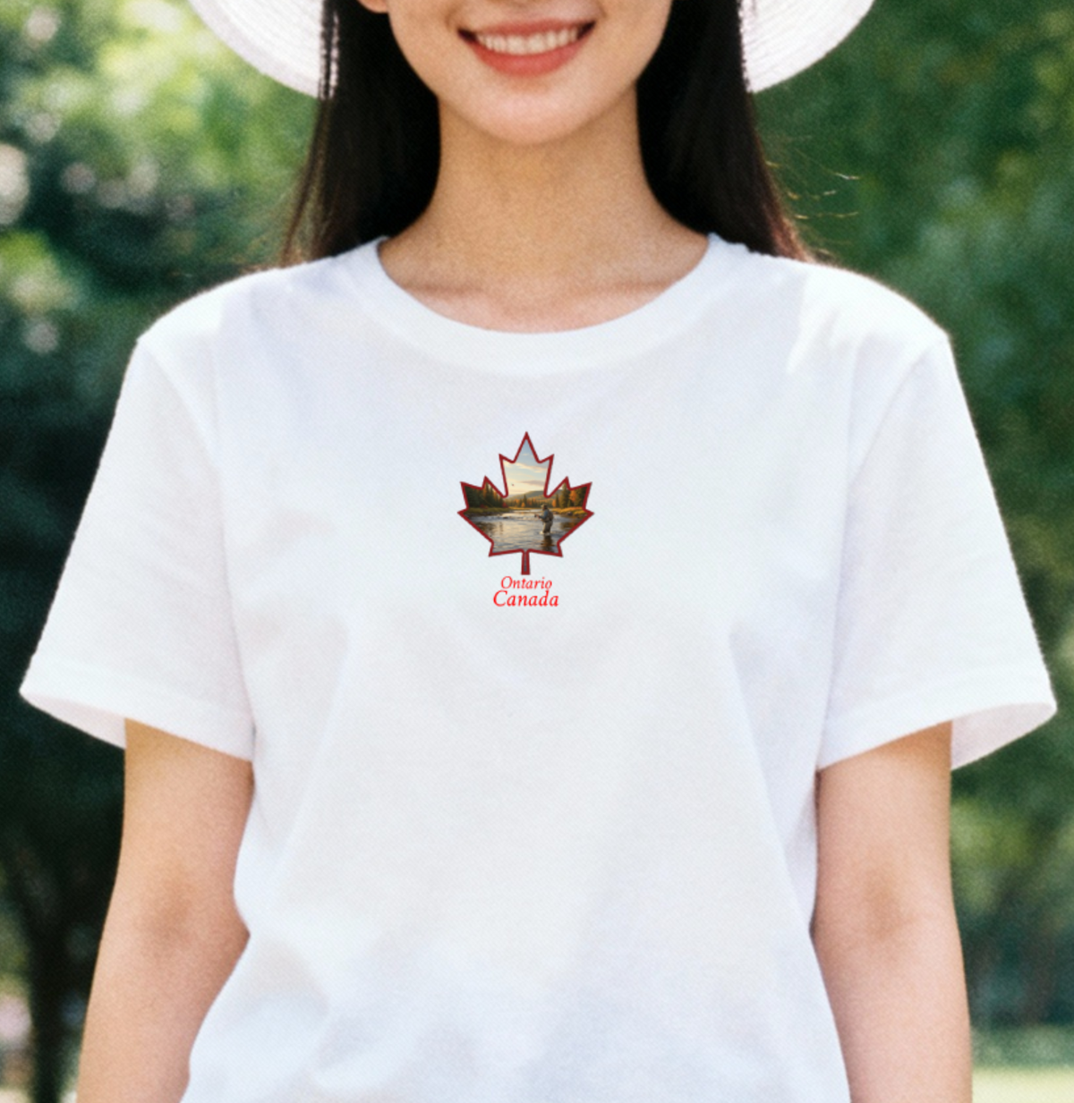 Fly fishing maple T-ONT5