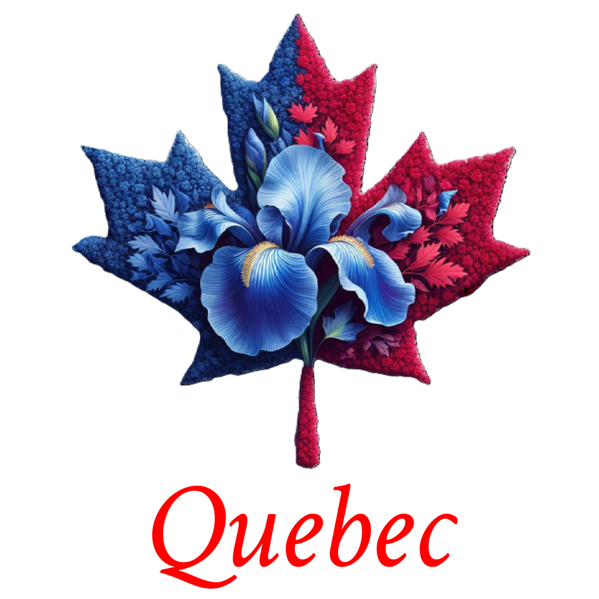 Quebec Blue Iris maple T-QC17