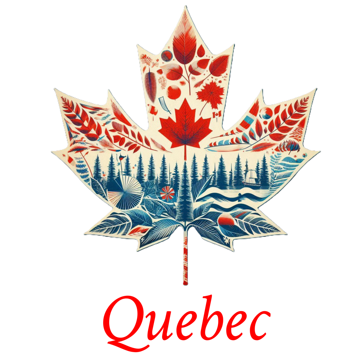 Quebec nature maple T-QC19